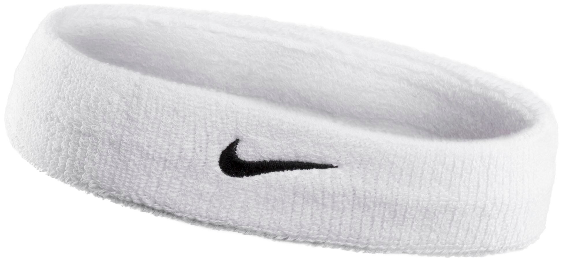 nike headband swoosh white